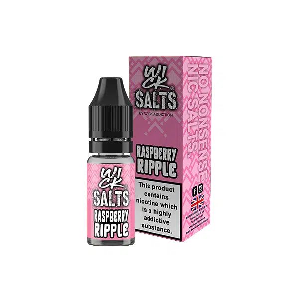 Wick Addiction Salt - Raspberry Ripple 10ml - Vapour Central